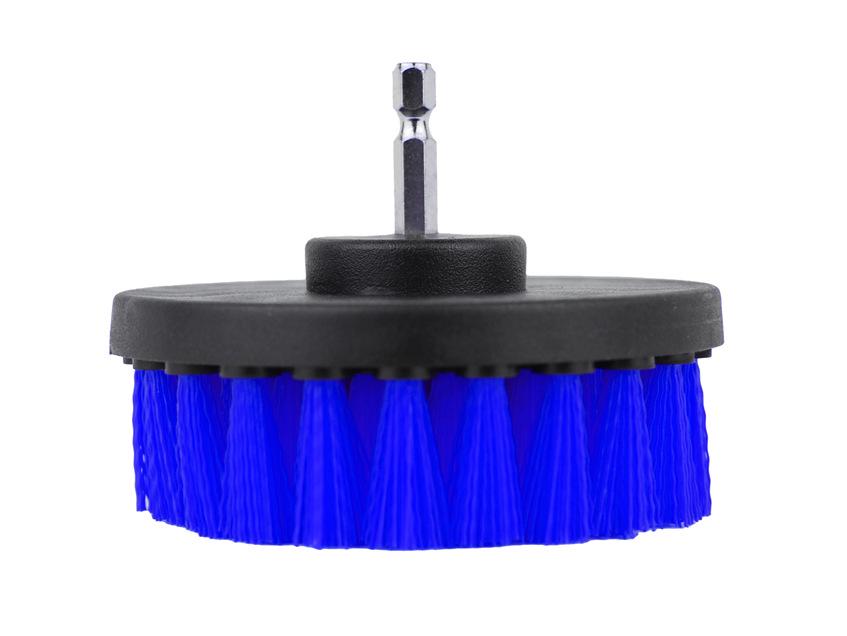 Çubuk Matkap Fırça Seti: Mutfak, Banyo, Araba Jantları için Fayans ve Cam Temizleyici - Mavi Top ve Düz Fırçalar Dahildir
