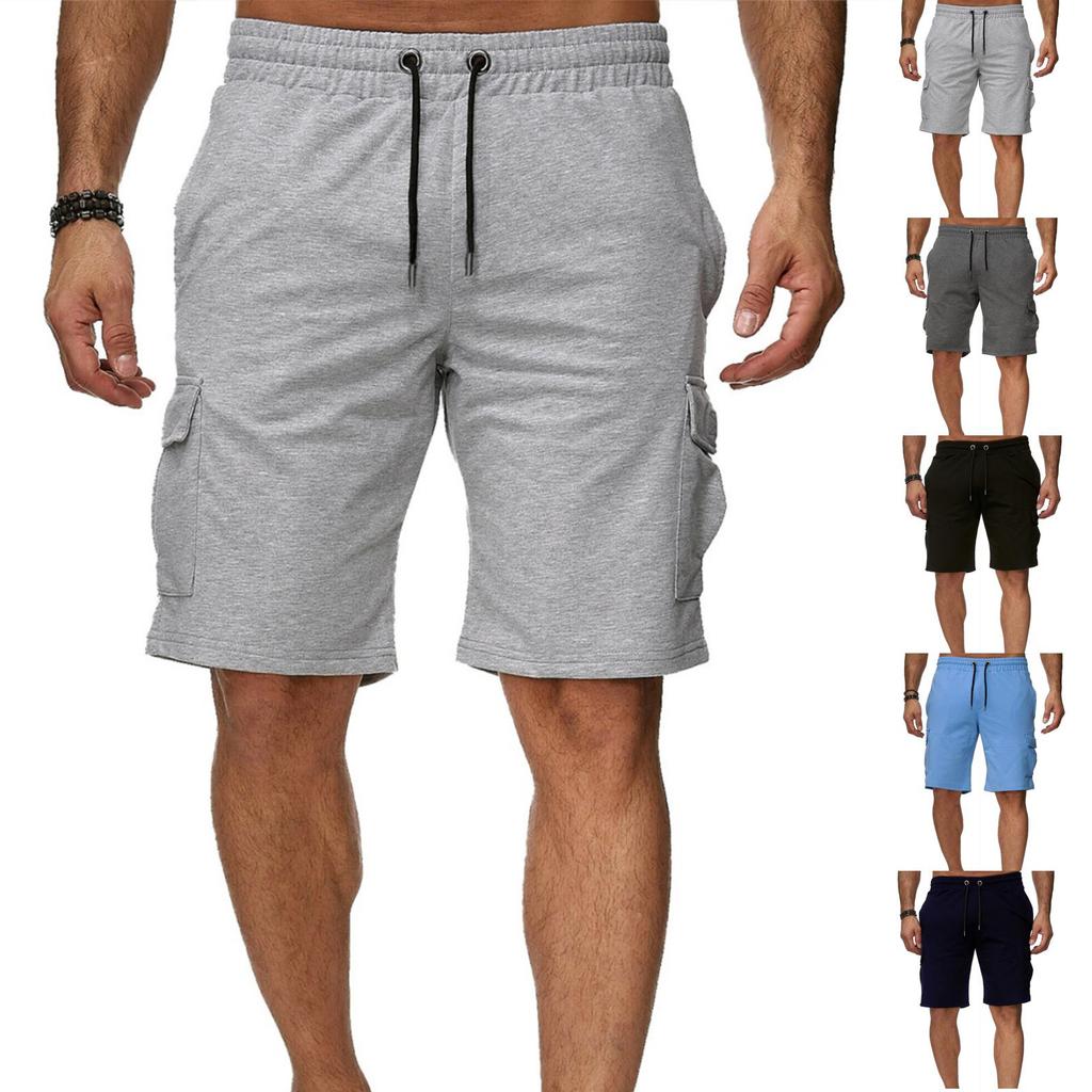 Men's Short-sleeved Sports Work Pants Men's Multi-pocket Sports And Fitness Casual Pants