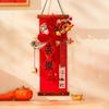 Red Spring Festival Door Decoration Traditional Horse Year Hanging Ornaments  Home