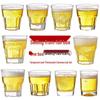 ZISIZ Tempered Glass Beer Mug Set