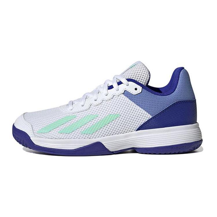 New Adidas Courtflash Junior Tennis Anti Slip And Wear Resistant Lightweight Low Top Kids' Running Shoes Blue Gray Kids' HP9715