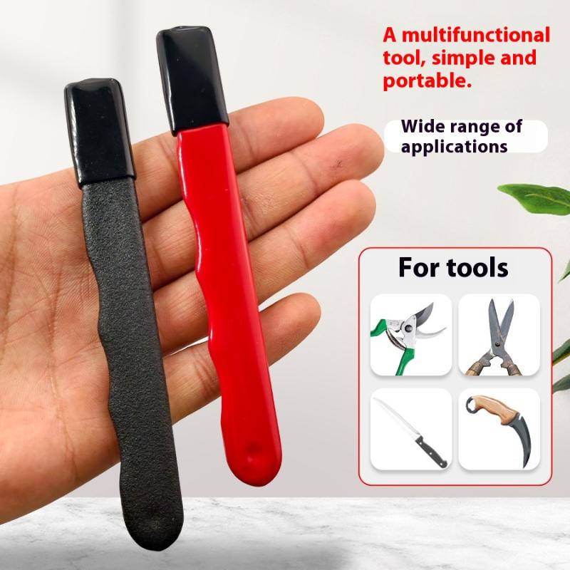 2Pcs Professional Tungsten Diamond Ceramic Knife Scissors Sharpener For All Blades Kitchen Garden Shears Sharpening Tool