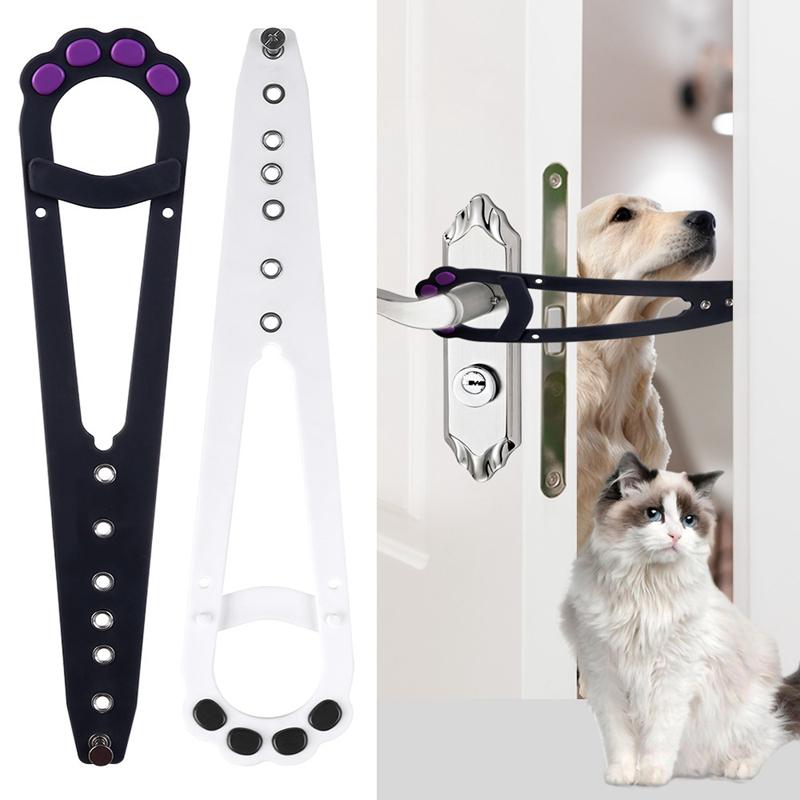Pet Door Holder Latch Prevents Dogs From Entering Cat Supplies Adjustable Elastic Gate Lock Keep Out From Entering Accessories
