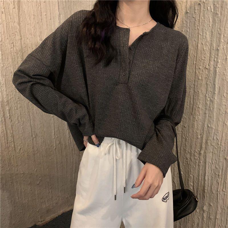 Spring Summer Autumn Solid Casual T-Shirts Female Pullover Women's Blouse Long Short Sleeve Slim Knitted Top Soft