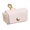 Unique PU Leather Rings Pouches for Proposal Portable Miniature Wedding Band Storage Case with Dog Collar Feature