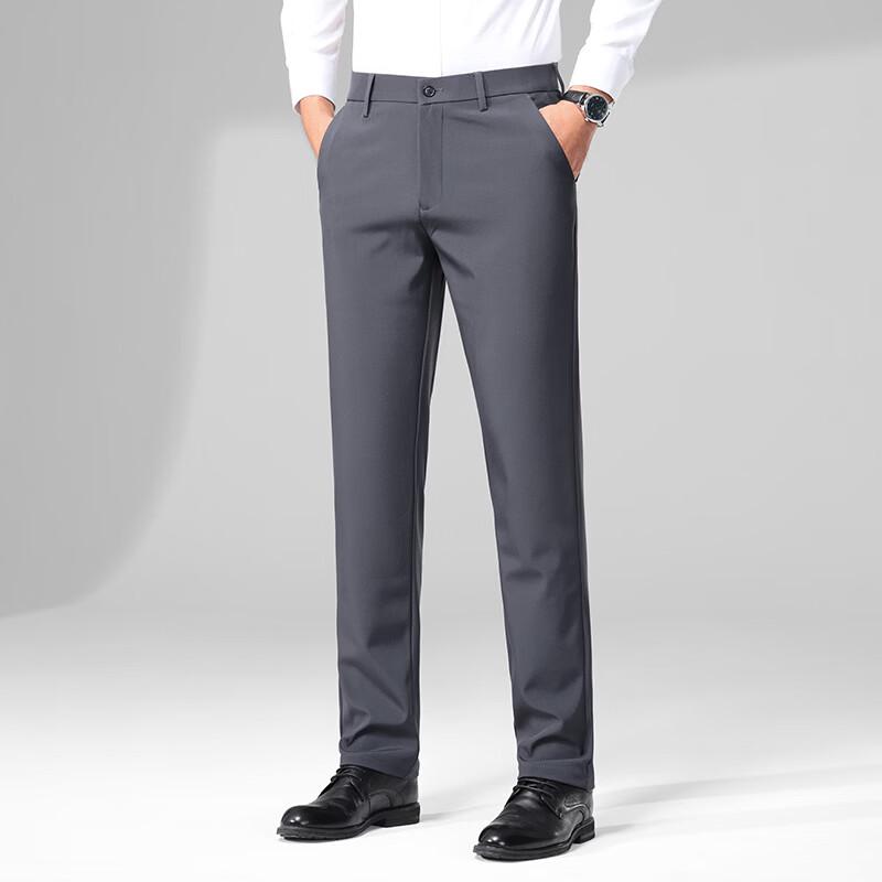 PLAYBOY Men s Straight-Leg Anti-Wrinkle Casual Pants 31