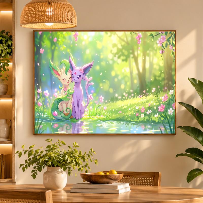 5D Diamond Painting Leafeon DIY Full Drill Diamond Art Kit Home Decoration