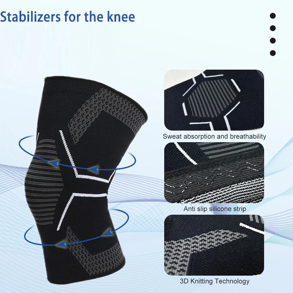 1Pc Knee Brace For Women & Men,Workout Knees Compression Sleeve For Knee Joint Support For Acl,Arthritis,Knees Brace For Sports