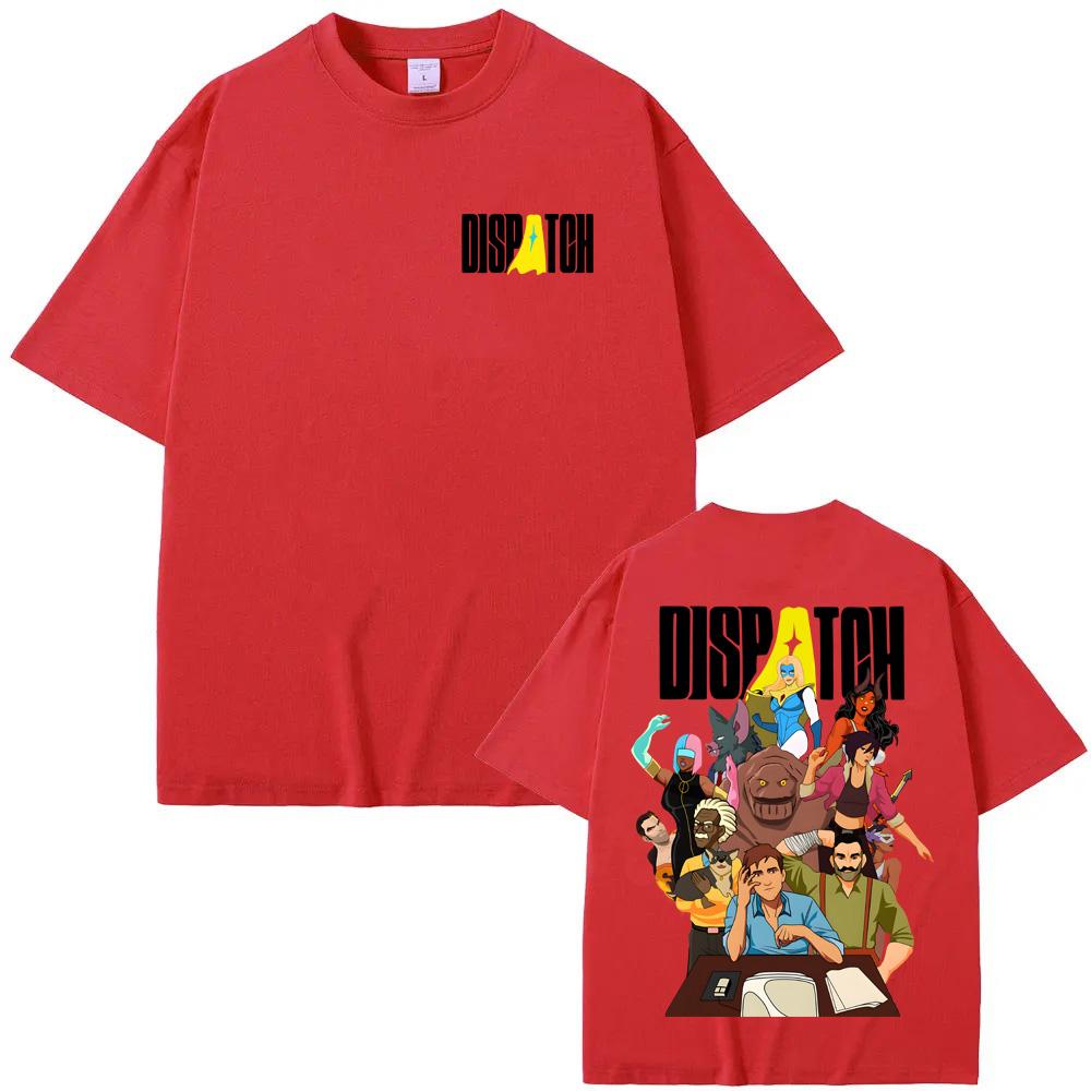 Dispatch Game Manga Style Game Logo Collage Funny Graphic Print Tee Men Women Cotton Comfortable High Quality Soft Oversized Top