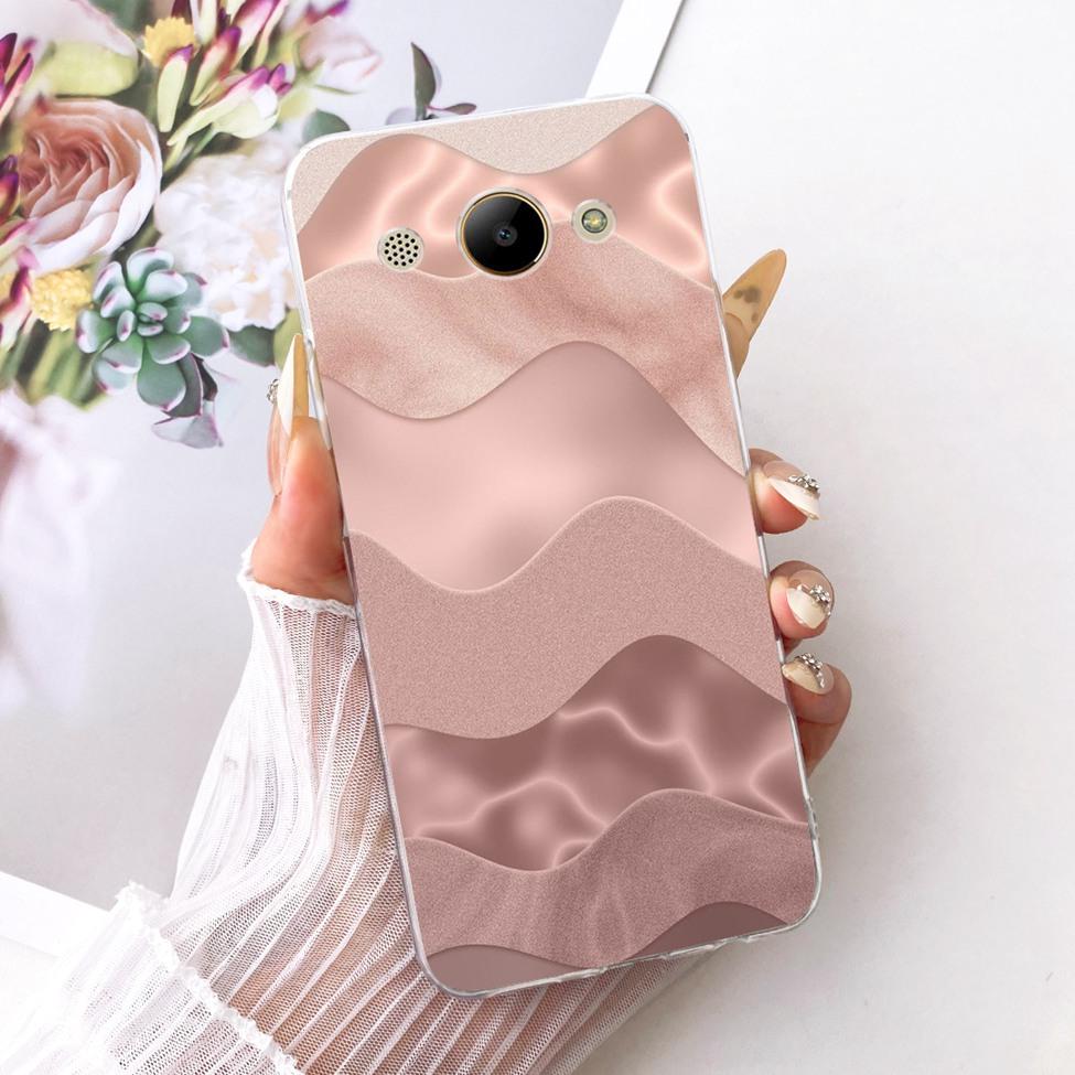 Casing For Huawei Y3 2018 Cover For Huawei Y3 2017 Case Aesthetic Luxury Cute Cat Fashion Butterfly Funny Painted Casing