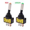 12mm Automotive Toggle Switch 12V 20A SPST ON OFF 2 Position 3 Pin LED Indicator for Car and Marine Panels 2 Pack