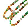 Retro National Style Retro Maillard Natural Color Chalcedony Agate Chalcedony Collarbone Chain Necklace Neck Chain