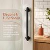 Wall Mount Cabinet Handle Carbon Steel Grab Bar Durable Barn Door Handle  Barn Shed
