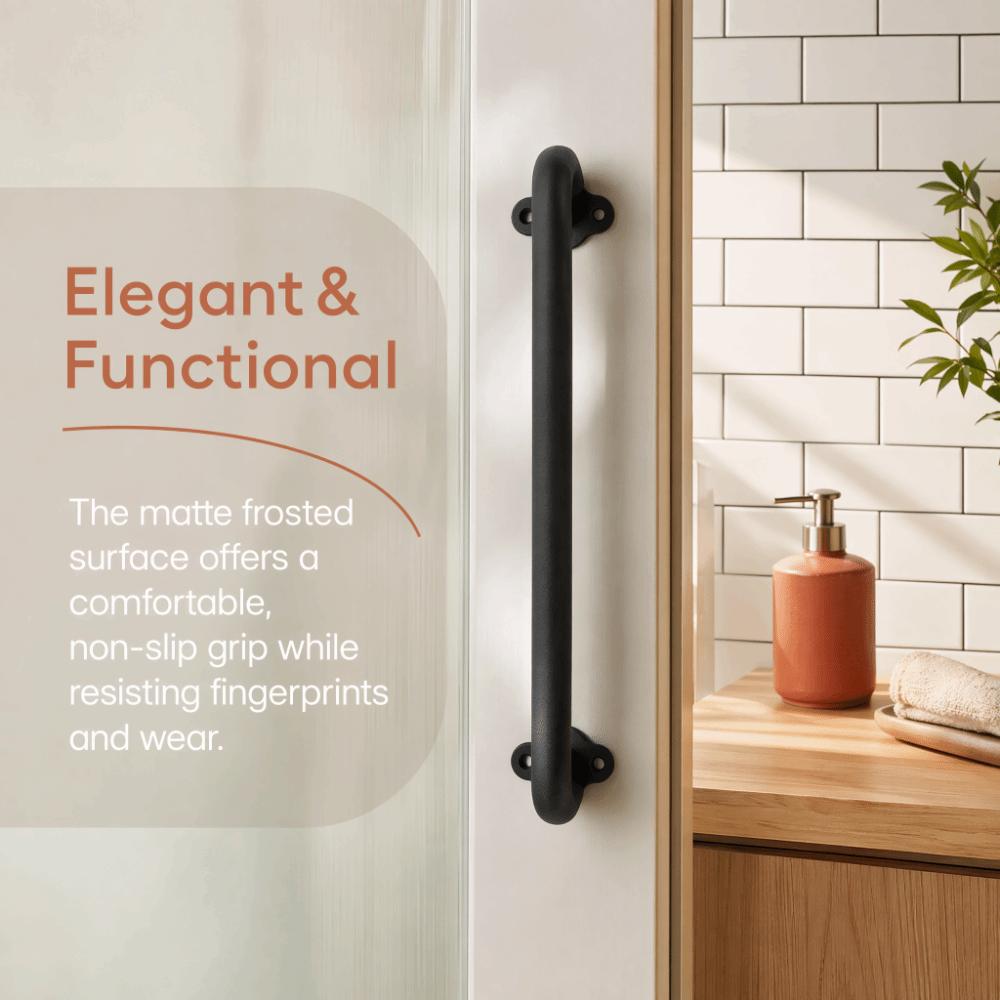 Wall Mount Cabinet Handle Carbon Steel Grab Bar Durable Barn Door Handle Barn Shed
