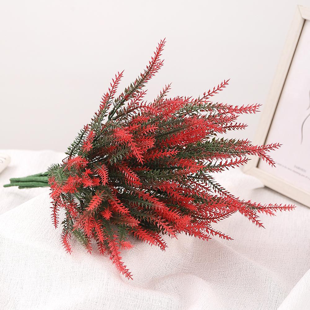 Purple Artificial Lavender Flowers Bouquet Fake Plant For Home Decor Garden Christmas Wedding Decoration Vase Accessories Indoor