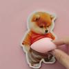 Big Bellied Puppy Music Office Ornament Stress Relief Toy Phone Sticker Fun Gift for Friends Decompression Pinching Pet Themed