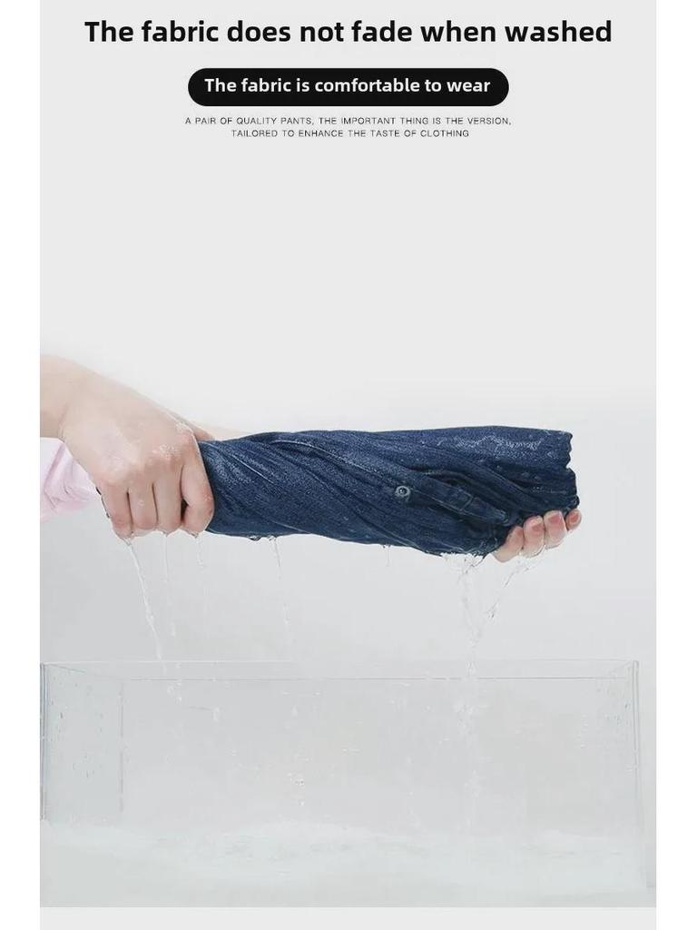 Tall Women's Wide-Leg High-Waist Jeans – Autumn 2020 Trendy Loose Straight-Leg Drape Pants