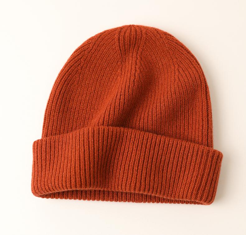 Custom Cute Luxury Warm 100% Lambs Wool Knitted Unisex Beanie Hats for Business & Travel with Hand Drawn Logo