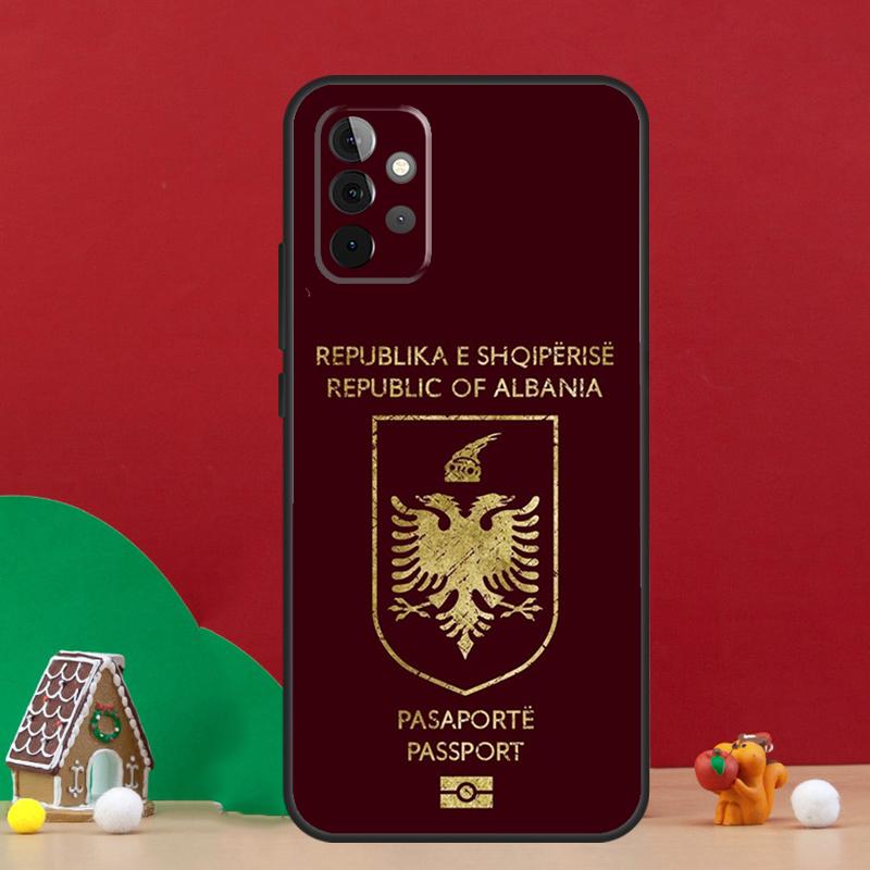 

Albania Passport Case For Samsung Galaxy A54 A06 A16 A26 A36 A56 A53 A32 A52 A33 A13 A55 A35 A15 A14 A34 A17 Samsung A56