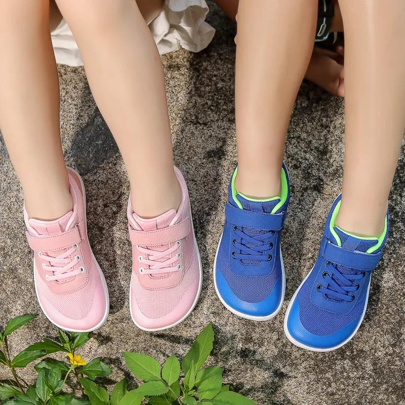 Little Big Kid Wide Barefoot Shoes Boys Girls Minimalist Sneakers Lightweight Non Slip Narutal Children Walking Shoes Skate Flat