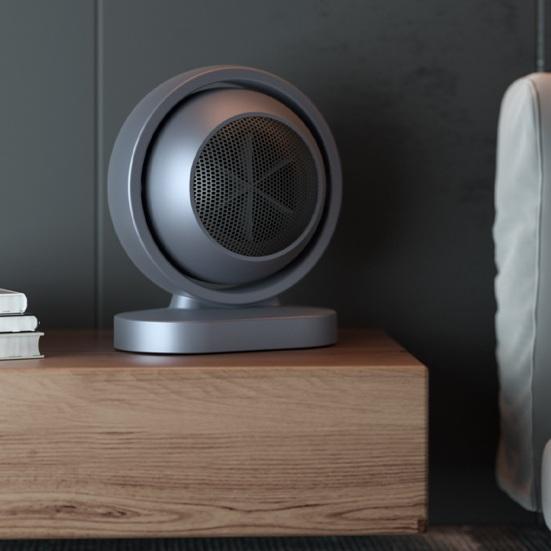 Small Space Heater High Power Plug-and-Play Energy Efficient Compact Size Overheating Protection Desktop Heating Fan