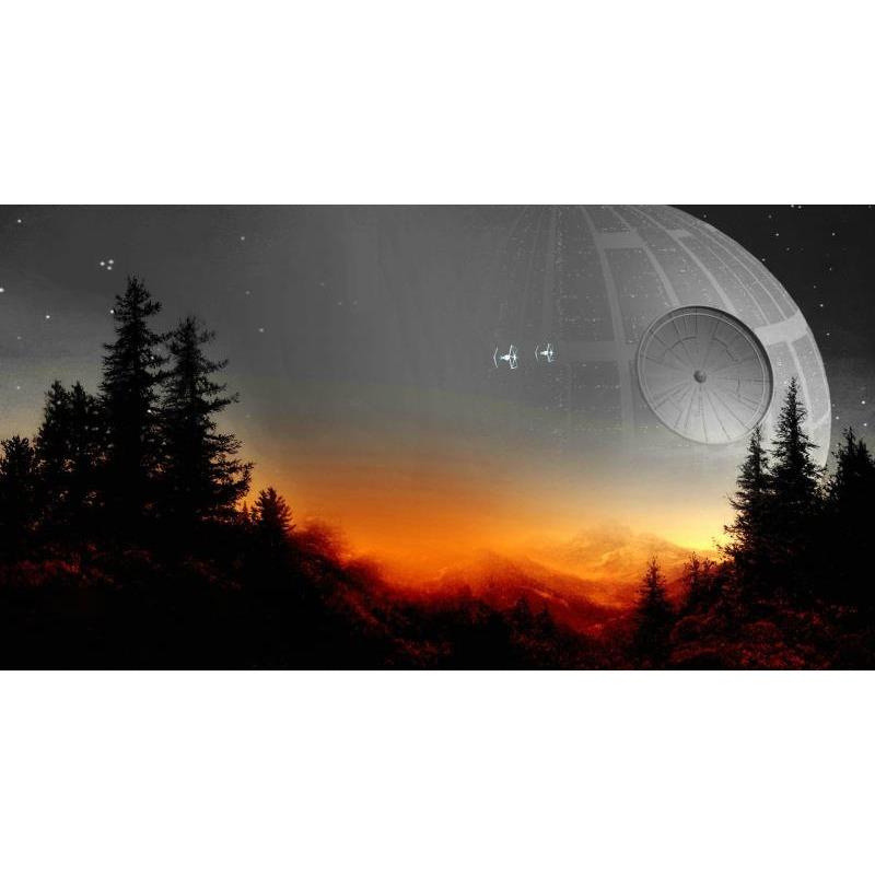 Star Universe Berge Landschaft Weltraumkrieg Poster Drucke Leinwand Malerei für Wohnzimmer Büro Wand Kunst Bilder Wohnkultur