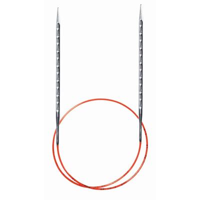 Addi Novel Ergonomic Circular Knitting Needles 80cm 8.00mm (US 11) Square Needle Brass for Comfort Knitting