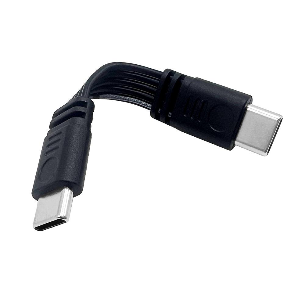 USB Type-C Multi-Directional Elbow Extension Cable, Flat Silicone Male to Female Data Adapter