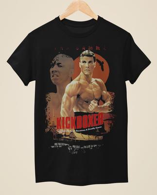 Kickboxer Plakat Filmowy Inspirowany Unisex Czarny T-shirt Unisex T-shirt
