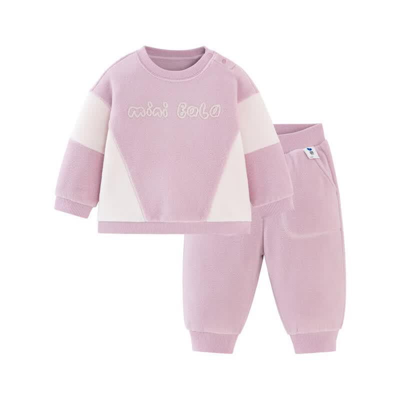 Mini Balabala Kids' Anti-static Fleece Sweatshirt & Pants Set