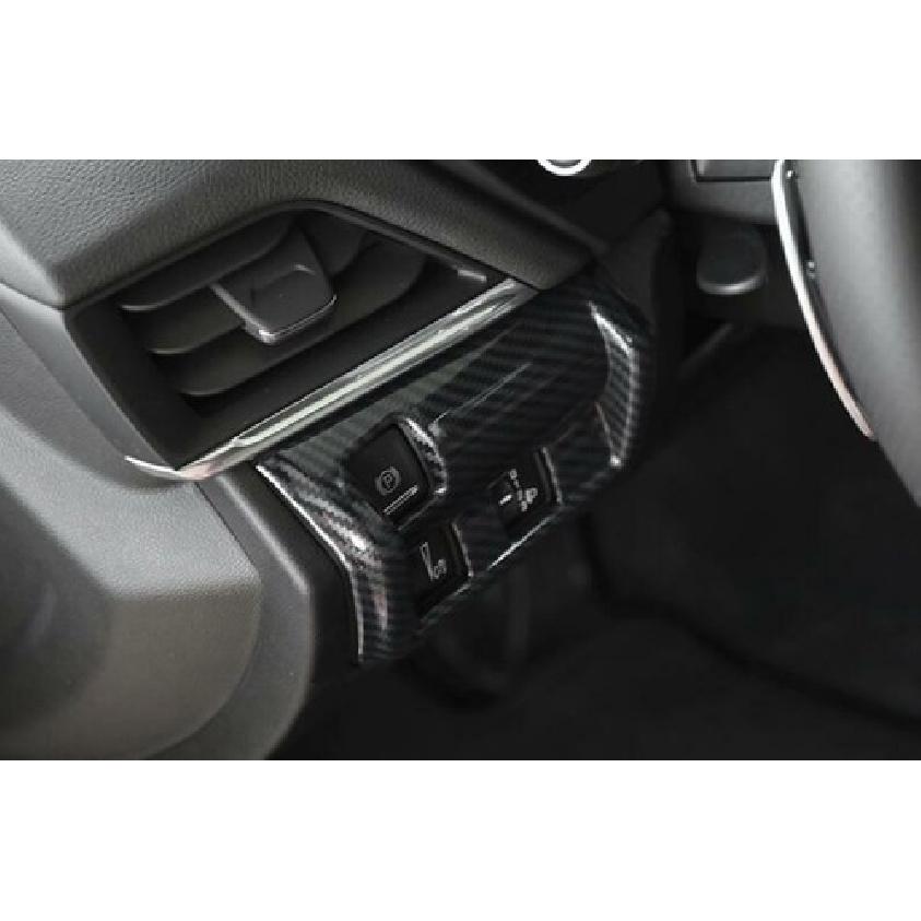 Carbon Fiber Headlight Switch Control Frame Trim Fit For Cadillac CT5 -