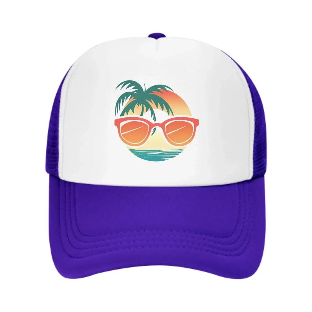 Sea Glasses Tree New Summer Leisure Sports Daily Sun Hat Fishing Outdoor Unisexs and Womens Truck Hat Fashion Duck Tongue Hat