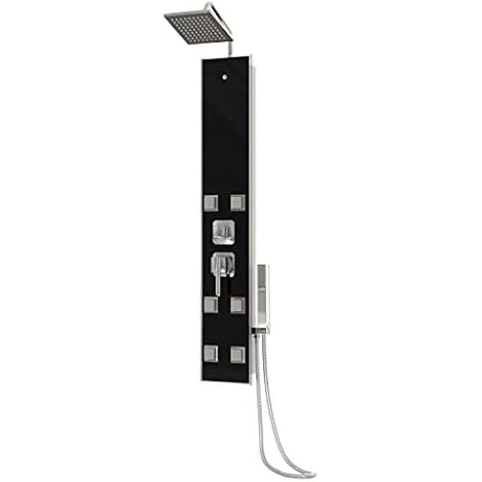 Shower System - VIDAXL - Stainless Steel Column - Tempered Glass - 3 Modes - Modern Design
