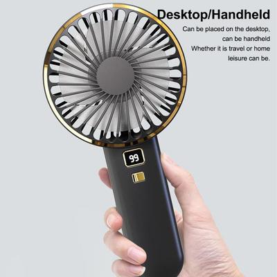 USB mini ventilátor dobíjecí přenosný ruční ventilátor digitální displej líný dočasný cestovní nákupní chlazení domácí auto vzduchový chladič