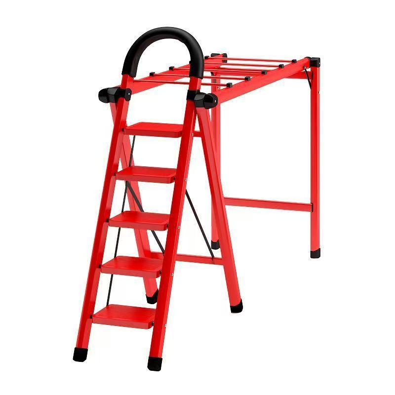 Multifunctional Folding Carbon Steel Ladder and Clothes Drying Rack