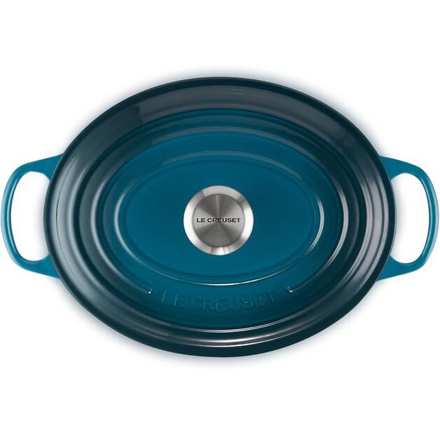 Жаровня Le Creuset Signature овальная 29 см глубокая тиловая 4,7 л (21178296422430)