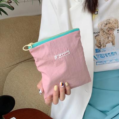 Kontrastfarbe Frauen Kleine Kosmetiktaschen Tragbare Damen Lippenstift Aufbewahrungstasche Mädchen Mini Clutch Geldbörse Weibliche Handtaschen Beutel