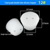Hole-Punched Food Grade Silicone Stopper for Test Tubes, Bottles, and Water Pipes.