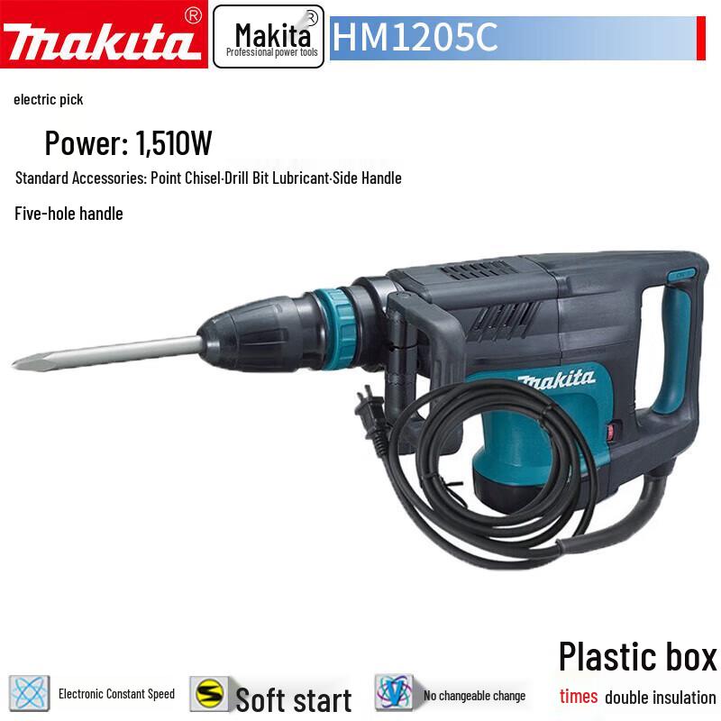 Makita 1510W Electric Chipping Hammer CN Plug (adapter Included)