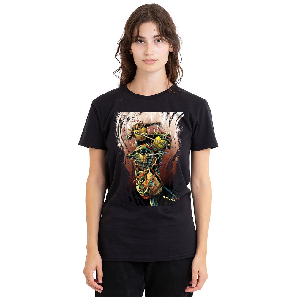 Teenage Mutant Ninja Turtles Unisex Adult Earthy Rainbow Warriors T-Shirt
