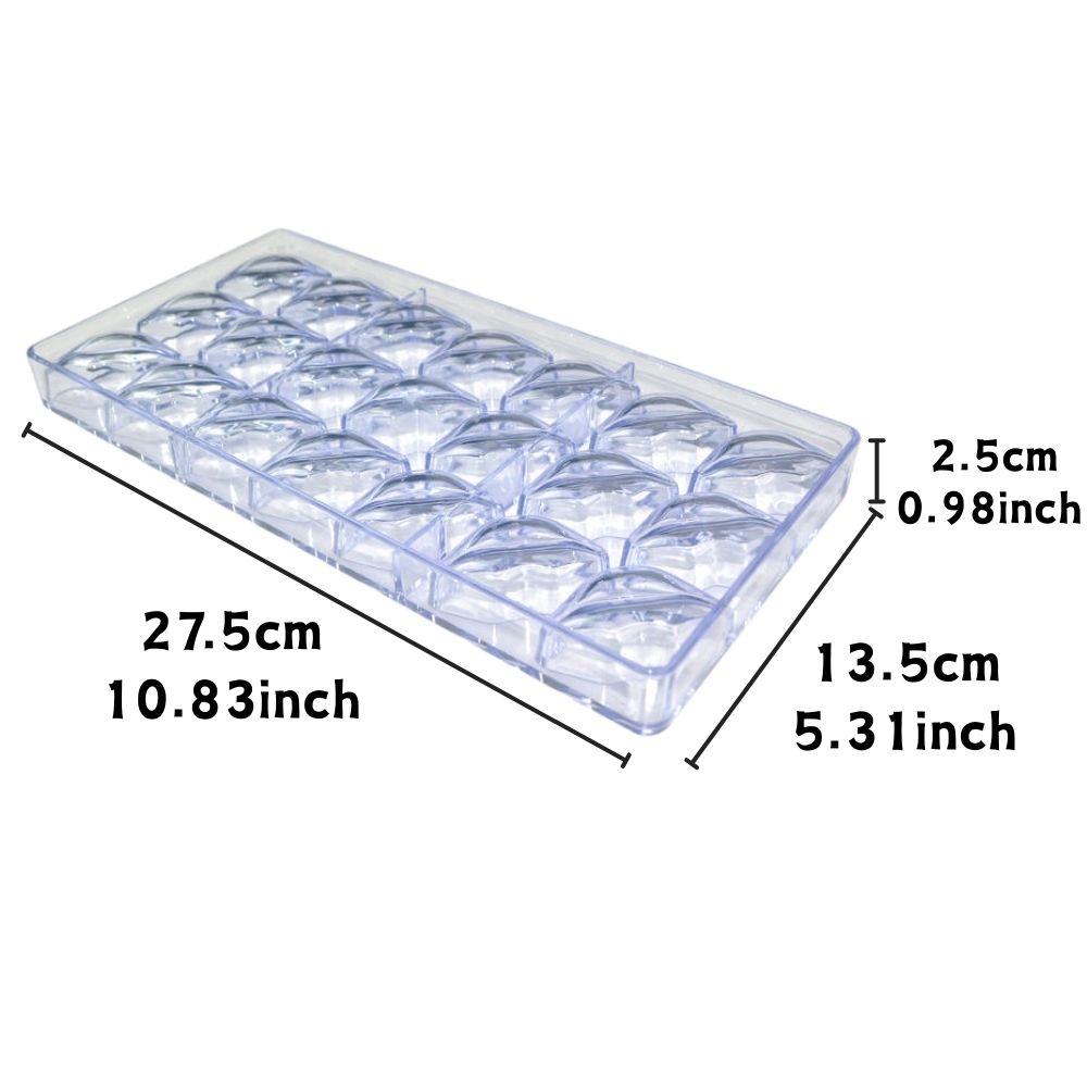 21-Cavity Transparent Plastic Chocolate mold Valentine's Day Rose & Lips Shape DIY Jelly Pudding Sugar Baking Tool YMY