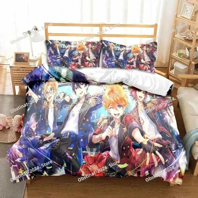 Rock Band Ensemble Stars All Season Twin Bedding Set Printed Single Comforter Duvet Cover Pillow Case 3 Pieces Kids Adult Size