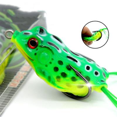 5g8g12g Frog Crank Fishing Baits Super Soft Double Hook Design Artificial Floating Multicolor