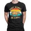 Vintage Capybara Retro Style Dont Worry Be Capy TShirt Unisex Round Neck 100 Cotton T Shirts Short Sleeve Tees Original Clothes