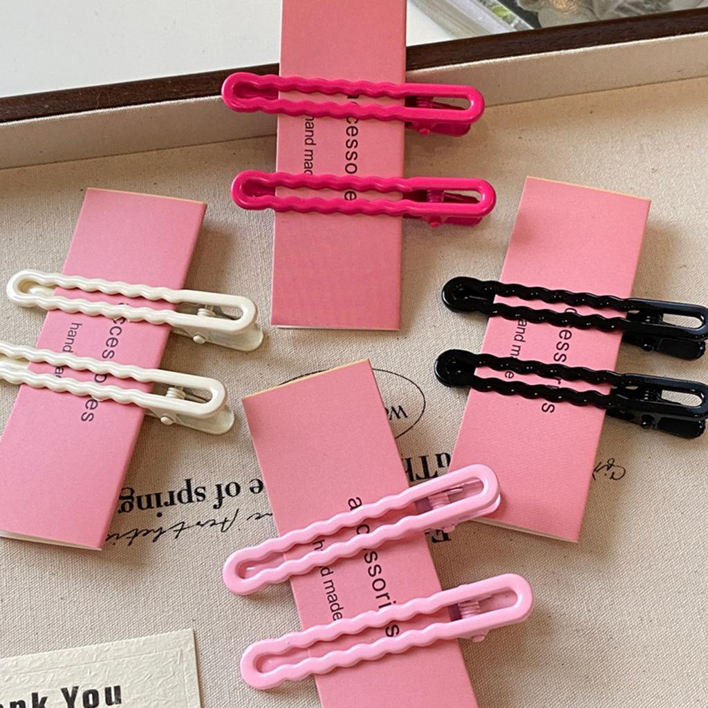 2/4/8pcs Candy Colored Seamless Hair Clip Cute Duckbill Hair Side Clips for Women Girls DIY Hair Accessories
