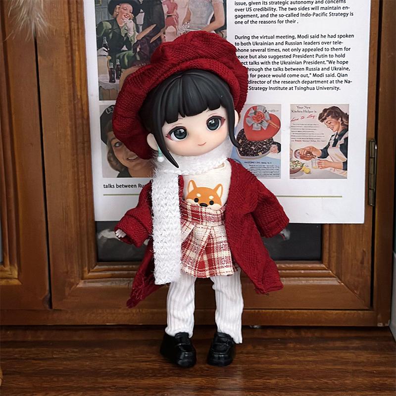 16-17Cm Doll Clothes(No Doll), Cute Dolls Outfit Suit Accessories Fashion Style Doll Dress Up Toy For Children