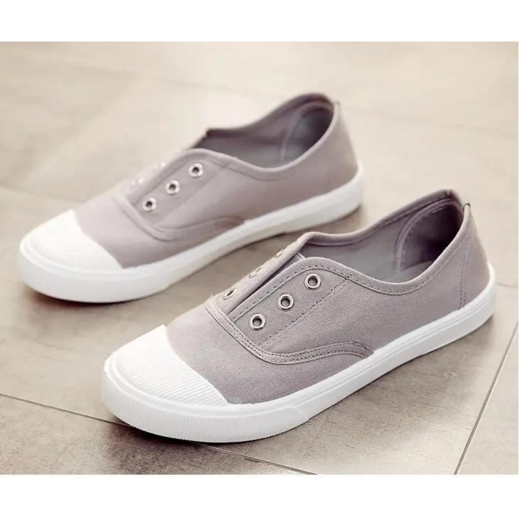Leisure Shoes for Women Sneaker Fashion Four Seasons Breathable Slip-ON Athletic Low Help Women's Canvas Board Shoes