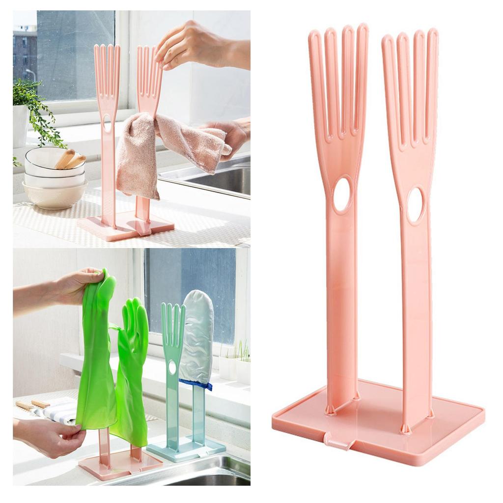Multifunkční rukavice Stojan na sušení ručníků Dětská polička na čištění odtoku lahví do kuchyně