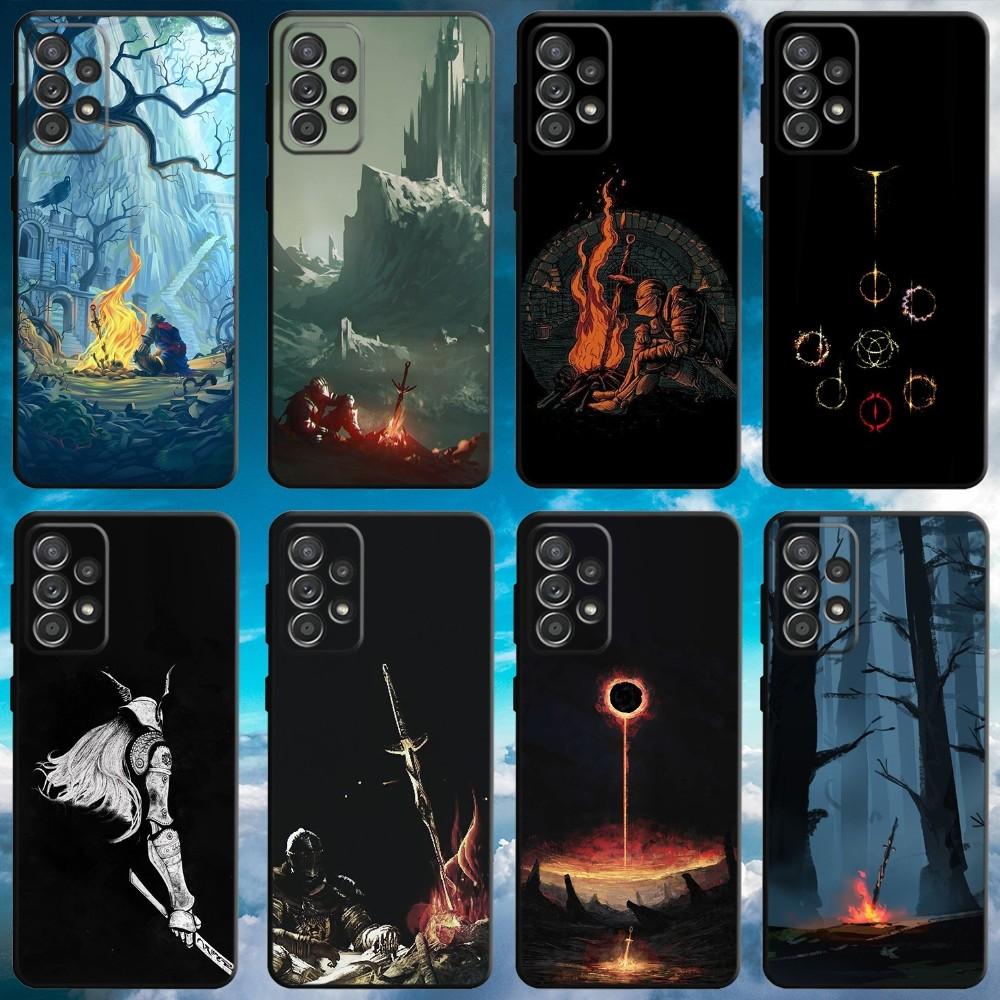 Game D-Dark S-Souls Phone Case For Samsung S21,S22 Ultra,S20,S30 plus,S22 plus,S23,S30 ultra 5G Soft Black Cover