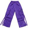 Hip Hop Mädchen K-Pop Crop Top Lila Cargohosen Kinder Street Dance Outfits Kinder Streetwear Gruppe Jazz Kleidung Sets